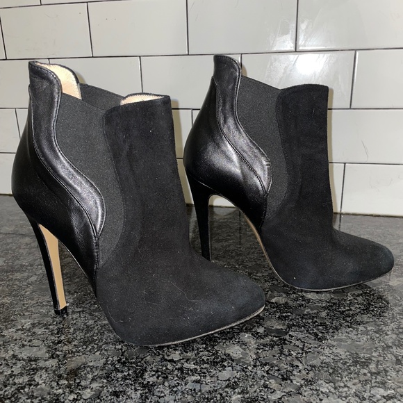Ovyé women’s size 36 Black Bootie Slip on Stiletto Heels Sexy - Picture 1 of 9